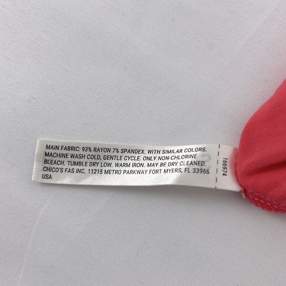 Soma Coral V-Neck Short Sleeve Tee - Picture 5 of 5